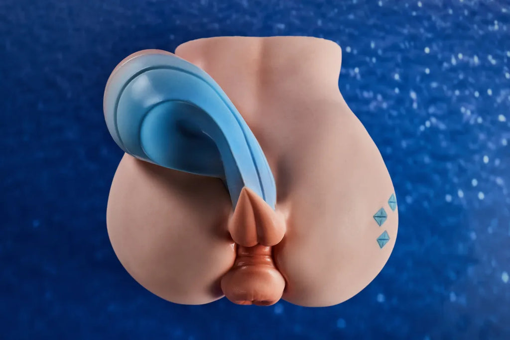 Blue Diamond Tattooed Gel-Filled Silicone Butt Torso – detail view 10