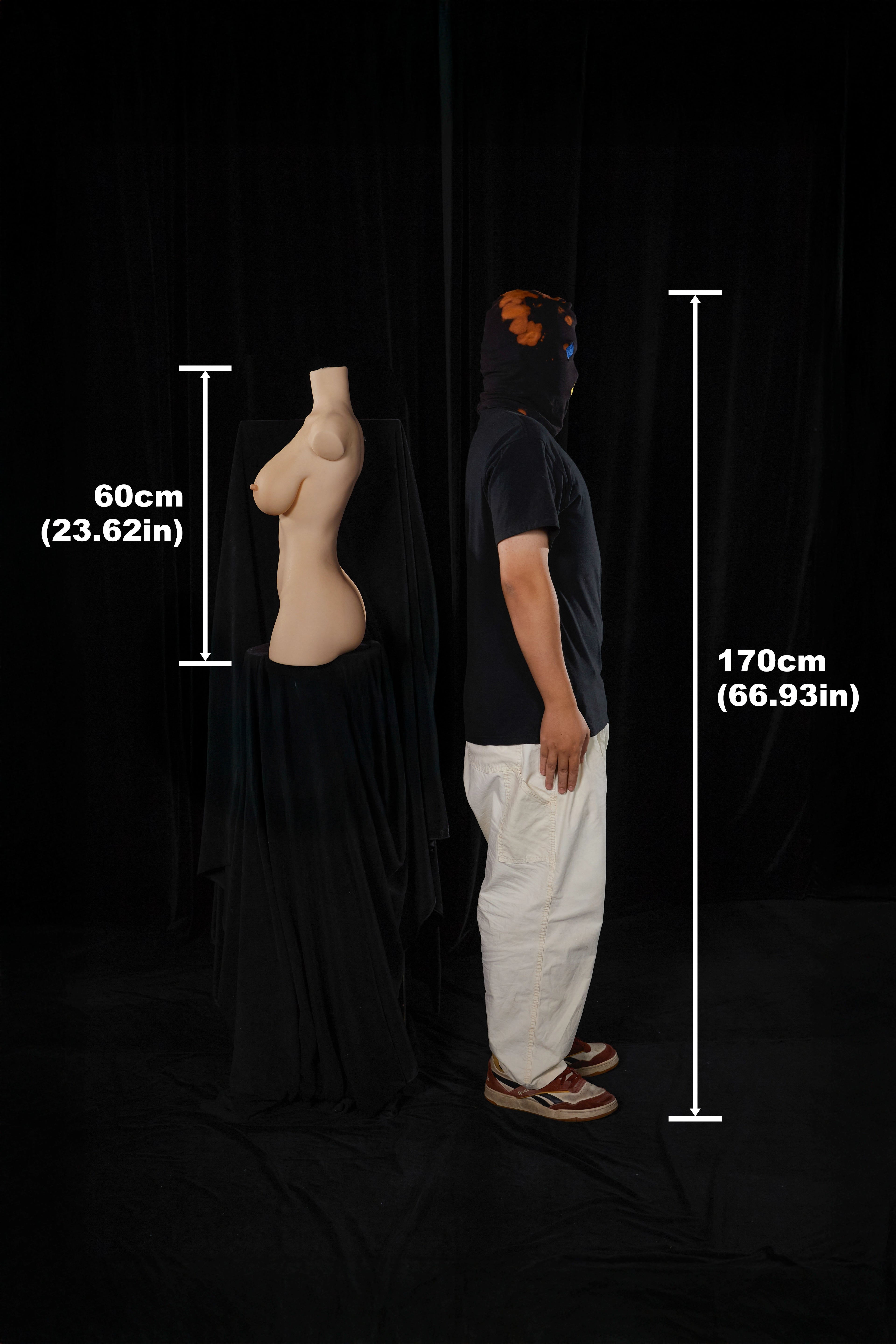 662 E-cup silicone torso doll - image 2