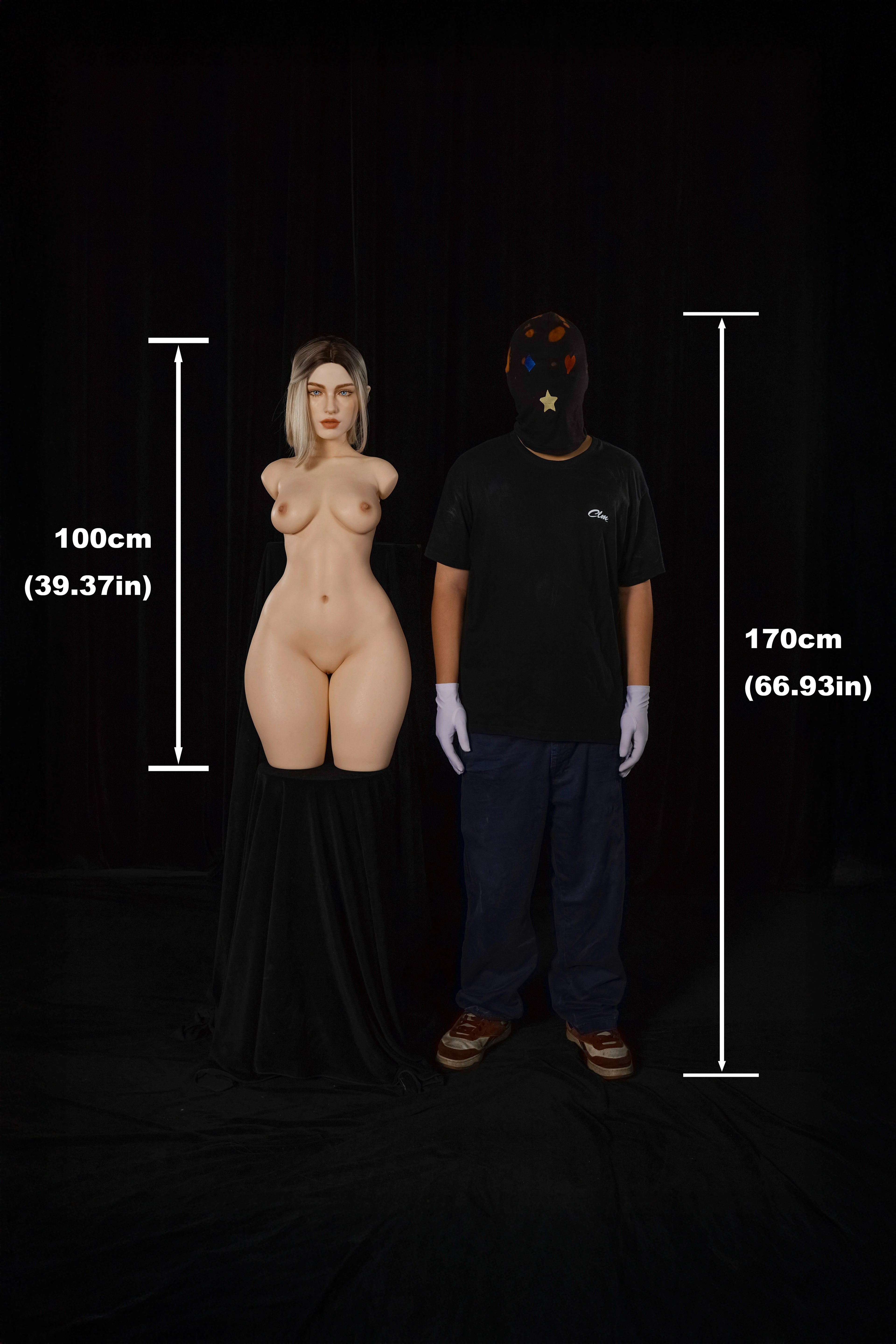 100cm Eydis 882 silicone torso doll with head - image 1