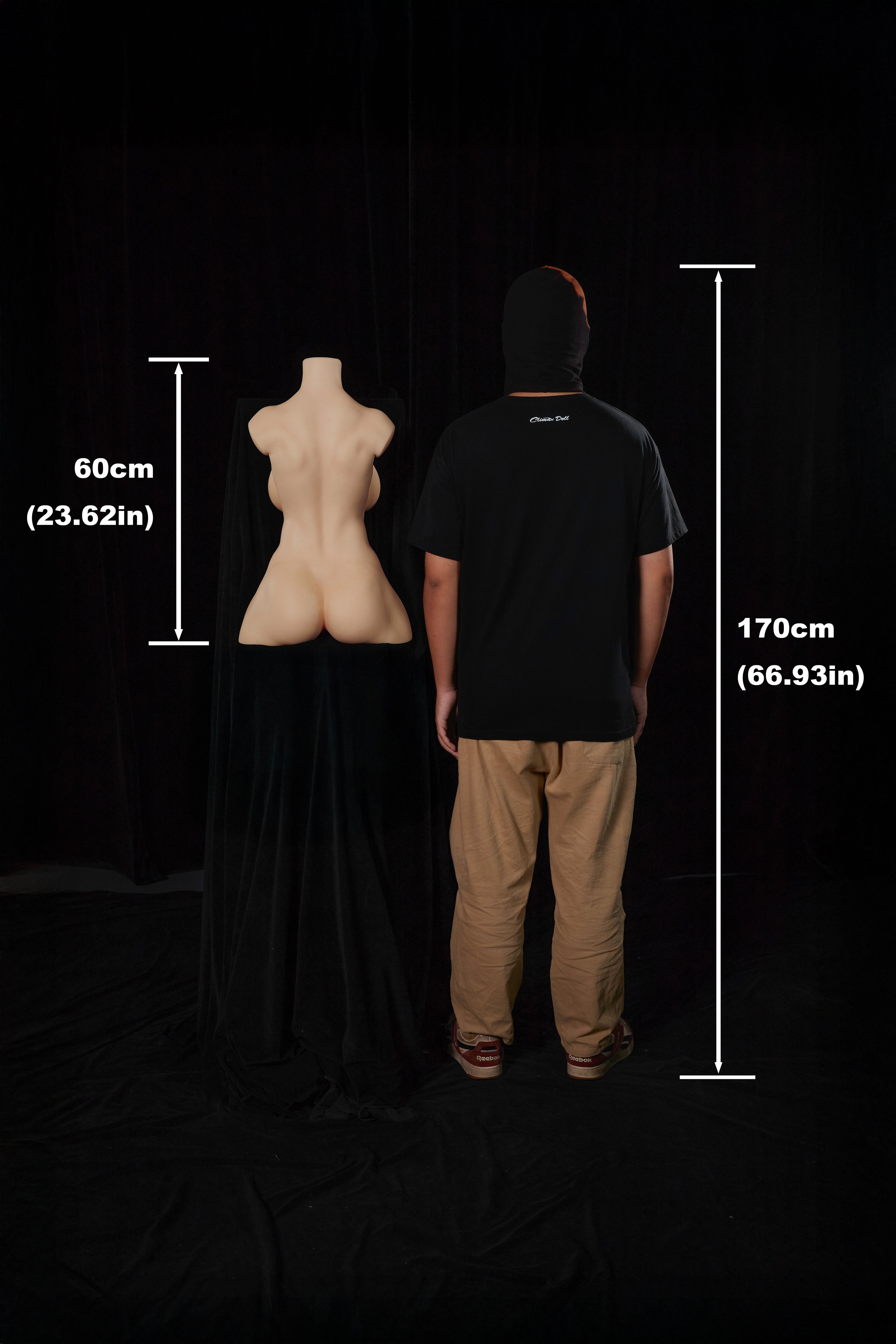 663 F-cup silicone torso doll - image 2