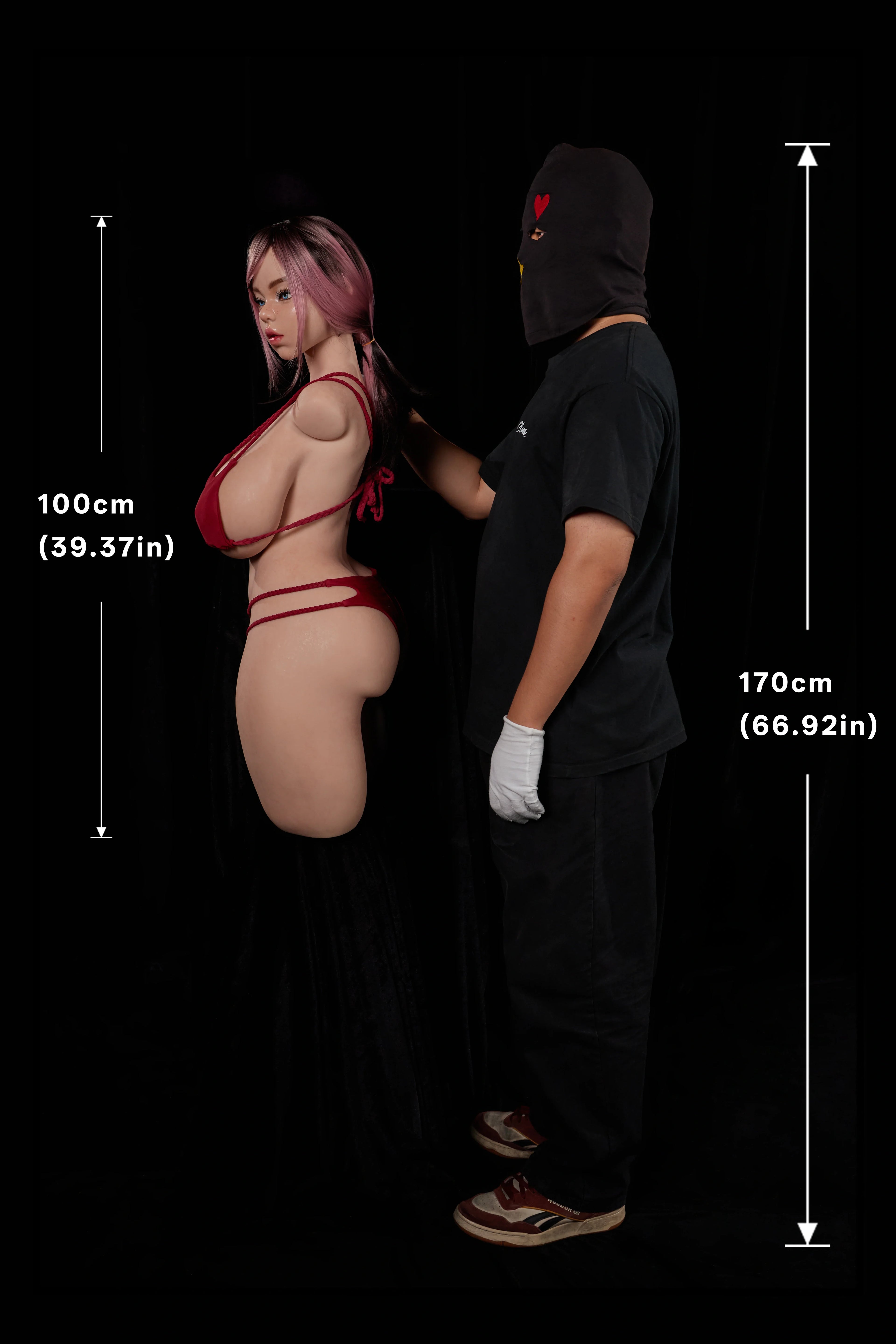 100cm Rhea 884 silicone torso doll with head - image 15