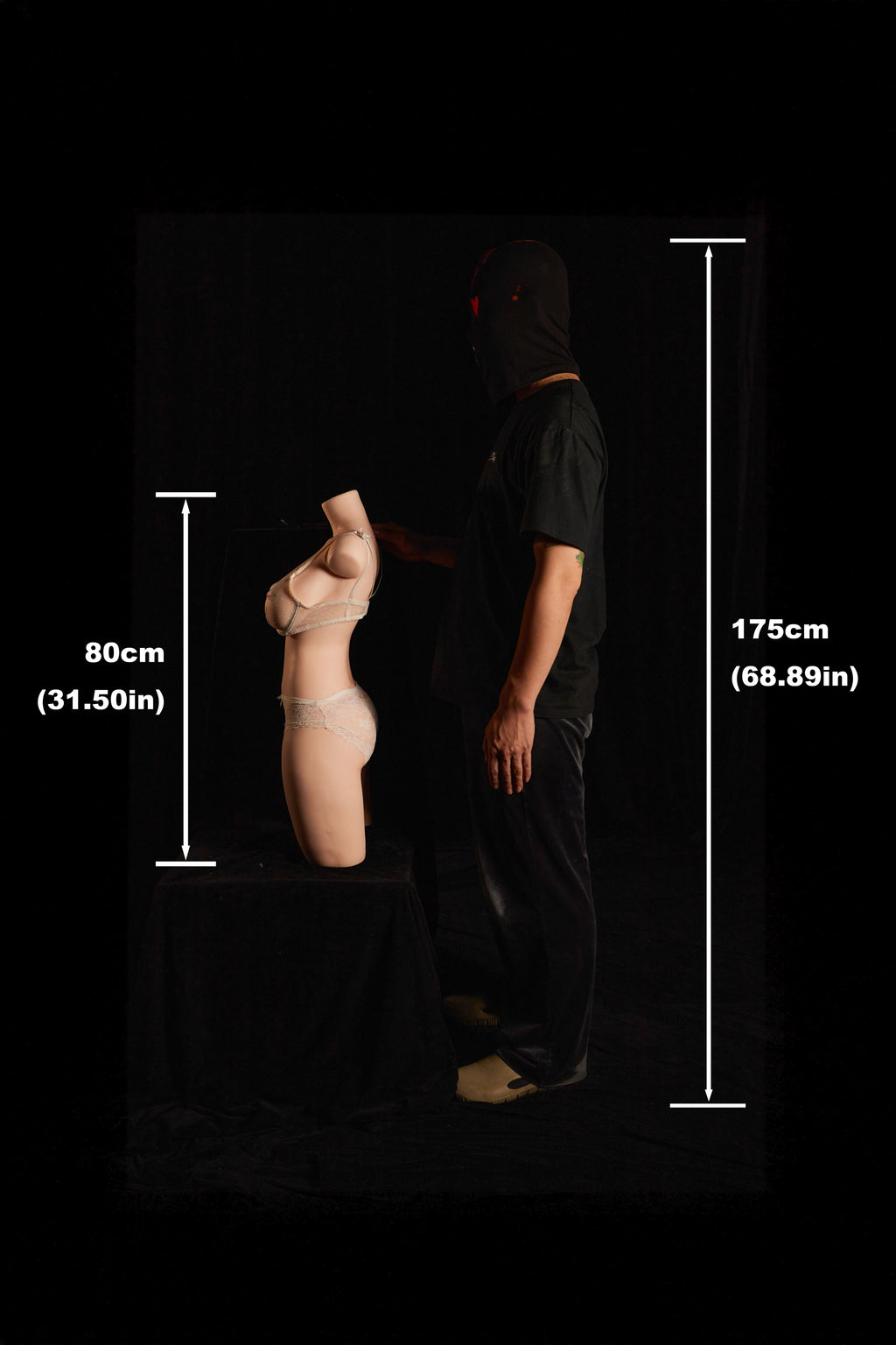 883 E-cup ultra-light silicone torso doll - image 2