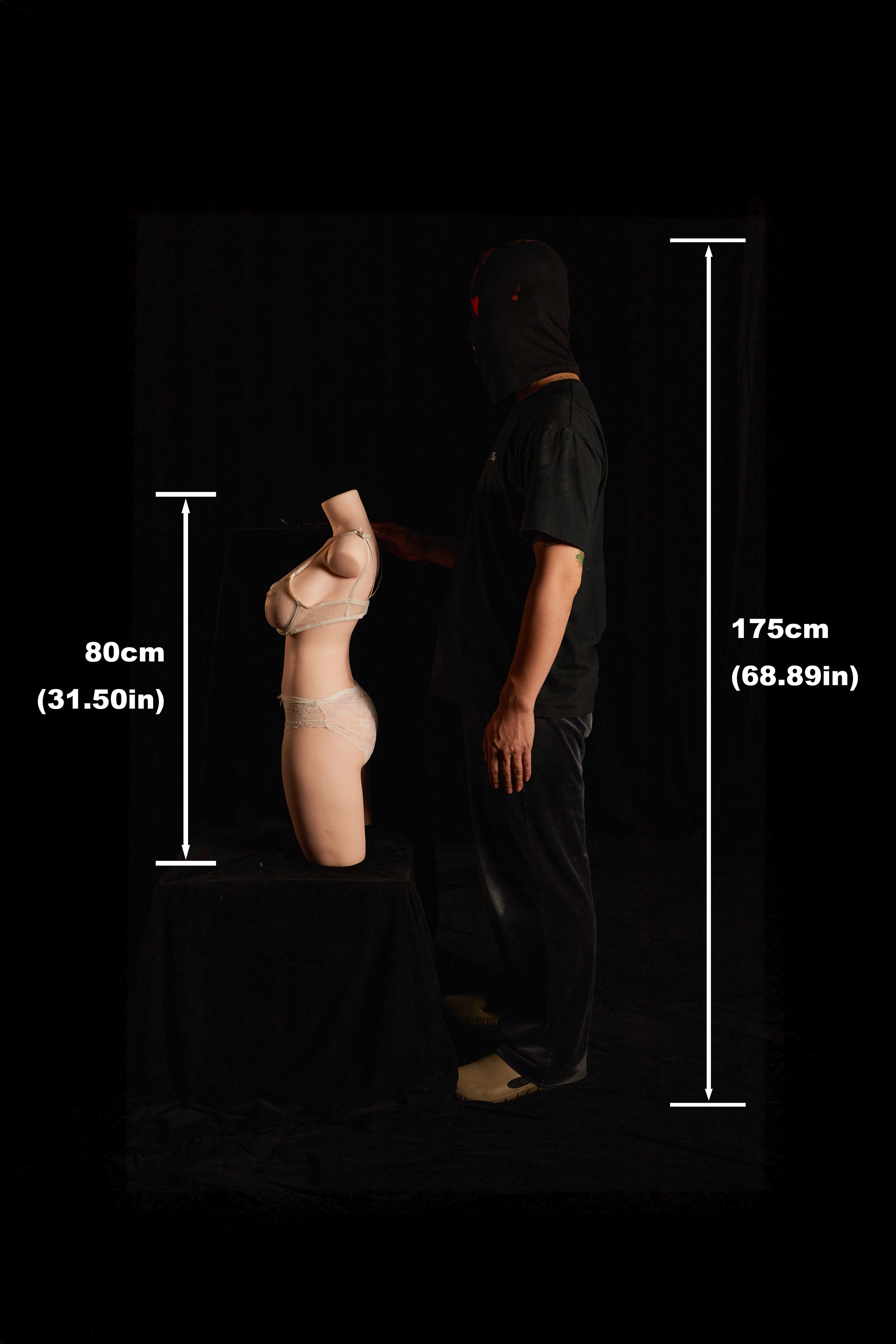 883 E-cup ultra-light silicone torso doll - image 2
