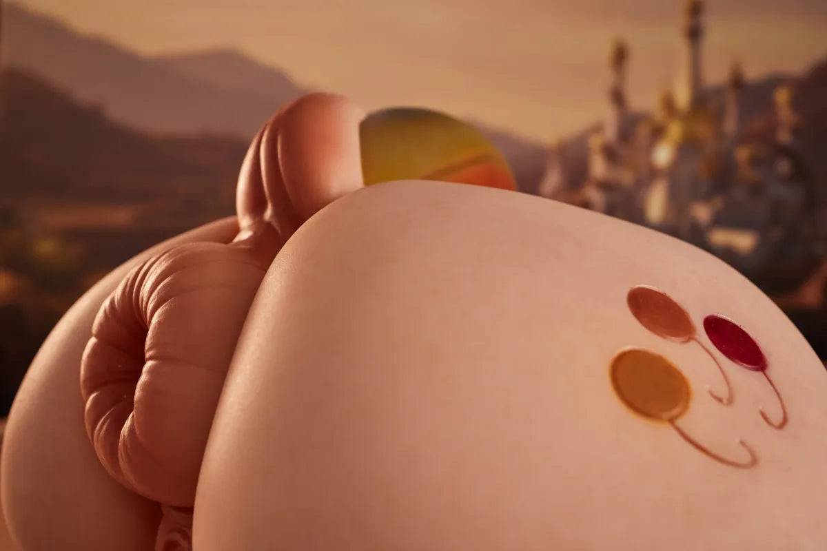 Peppy silicone butt torso close view