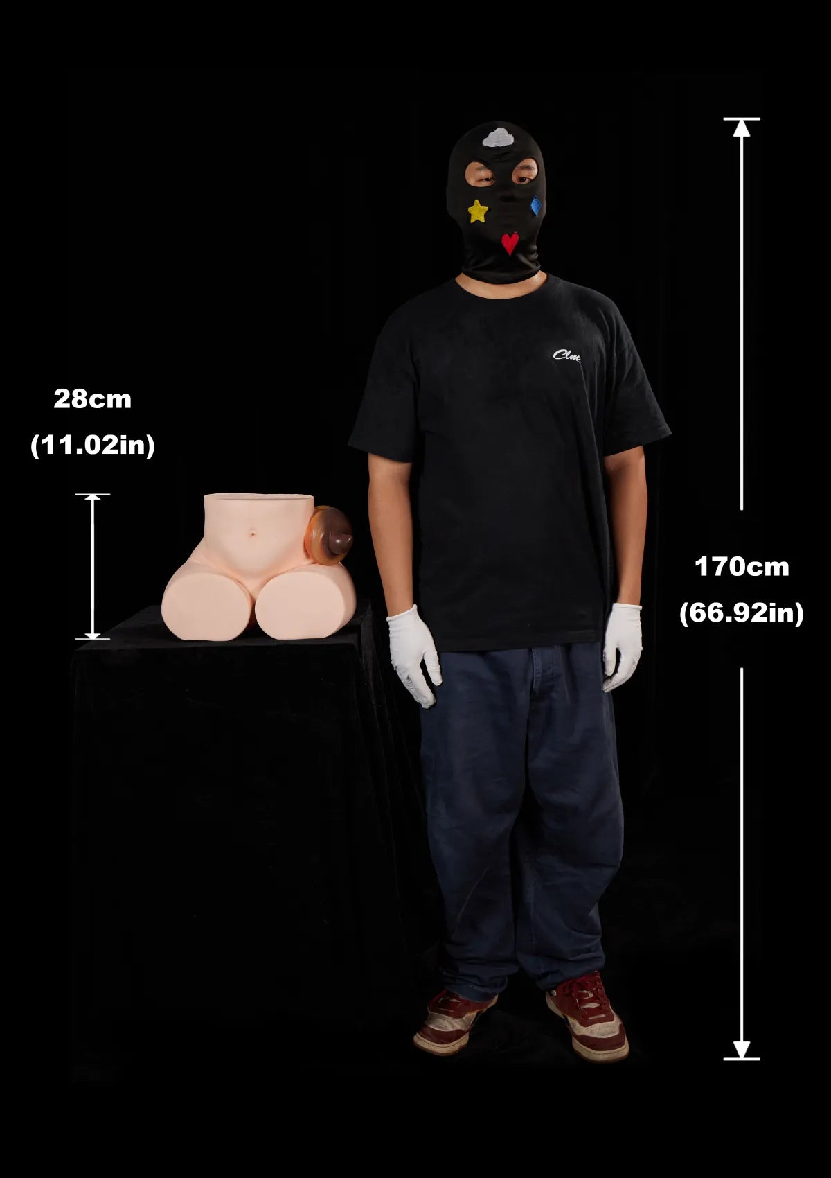 Peppy butt torso dimensions